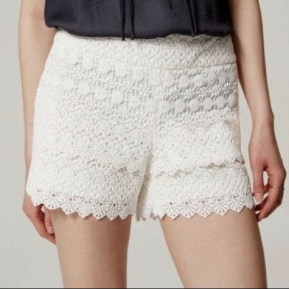 Loft white/cream Lace shorts
